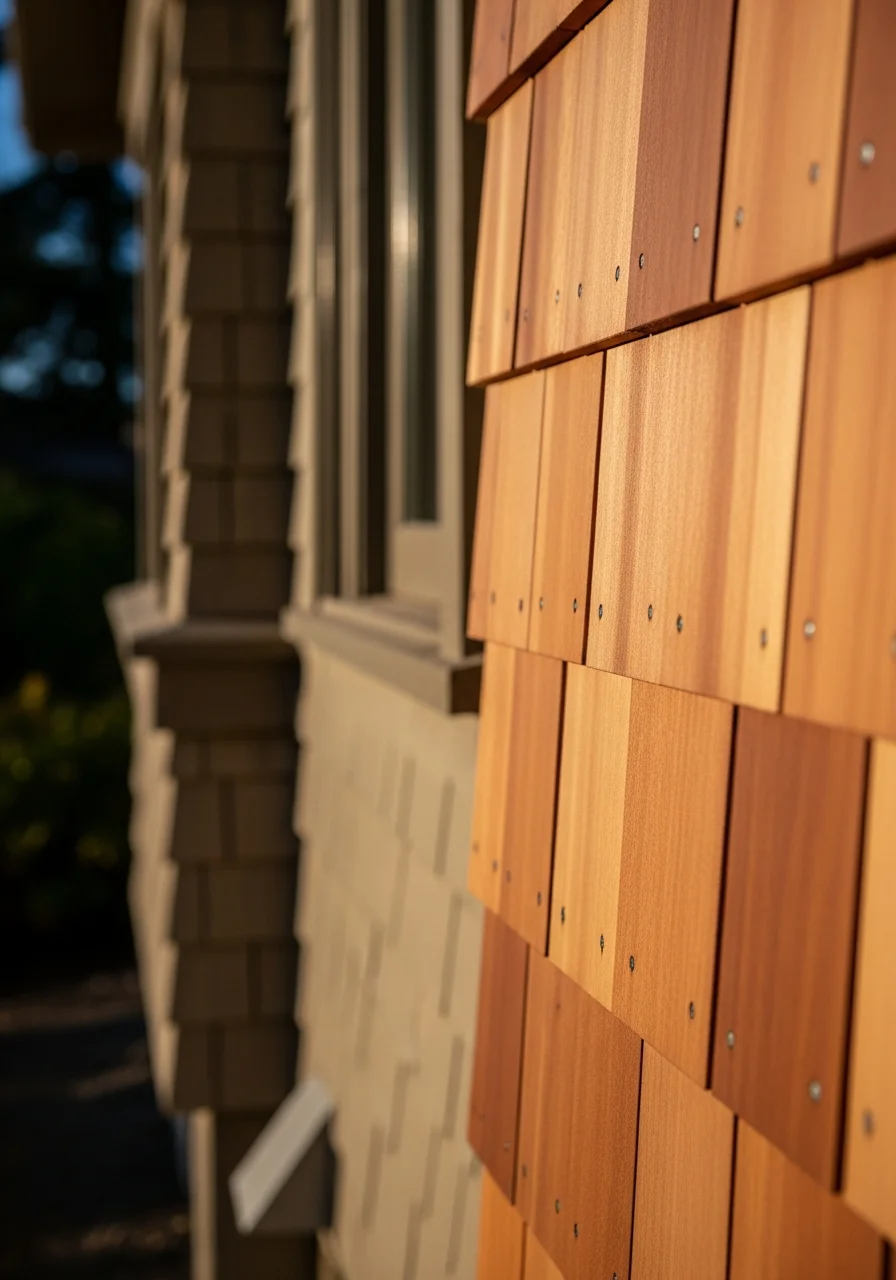 Close-up of professional workmanship on an Olympia home, showing quality materials and careful execution.
